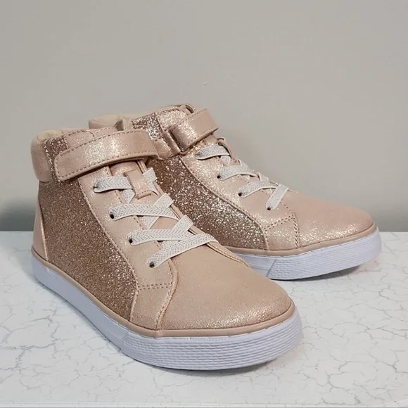 Children's Place Gold Glitter High Tops The Children's Place